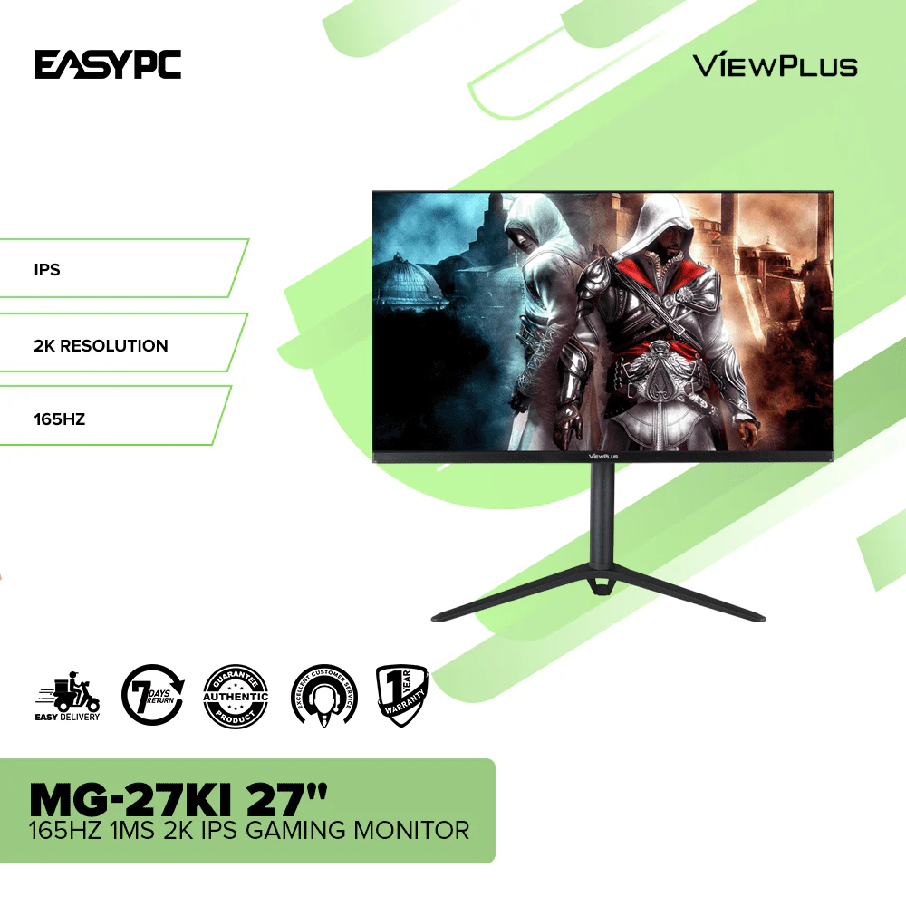 ViewPlus MG-27KI 27" 165Hz 1MS 2K IPS Gaming Monitor Black - Image 2