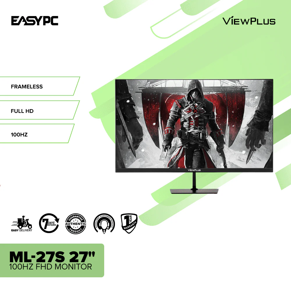 ViewPlus ML-27S 27" 100Hz FHD Monitor Black - Image 2