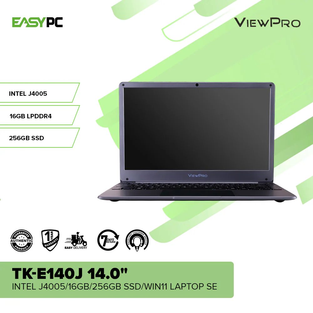 VIEWPRO TK-E140J 14.0" Intel Celeron J4005/16GB/256GB SSD/Win11 Laptop - Image 2