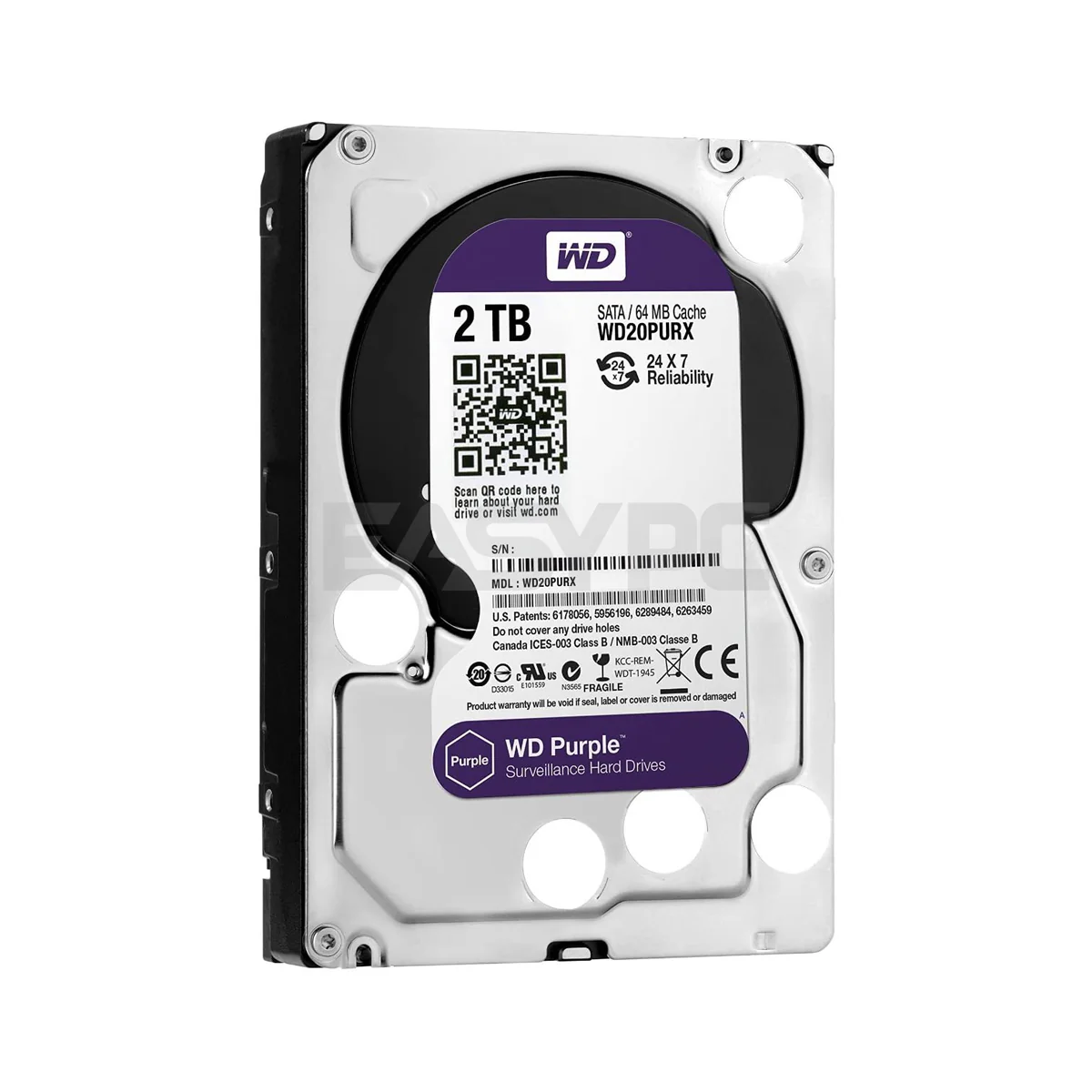 Western Digital 2tb Harddisk Drive Purple - Image 2