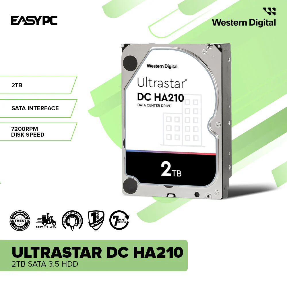 Western Digital UltraStar DC HA210 1TB / 2TB SATA 3.5 HDD - Image 7