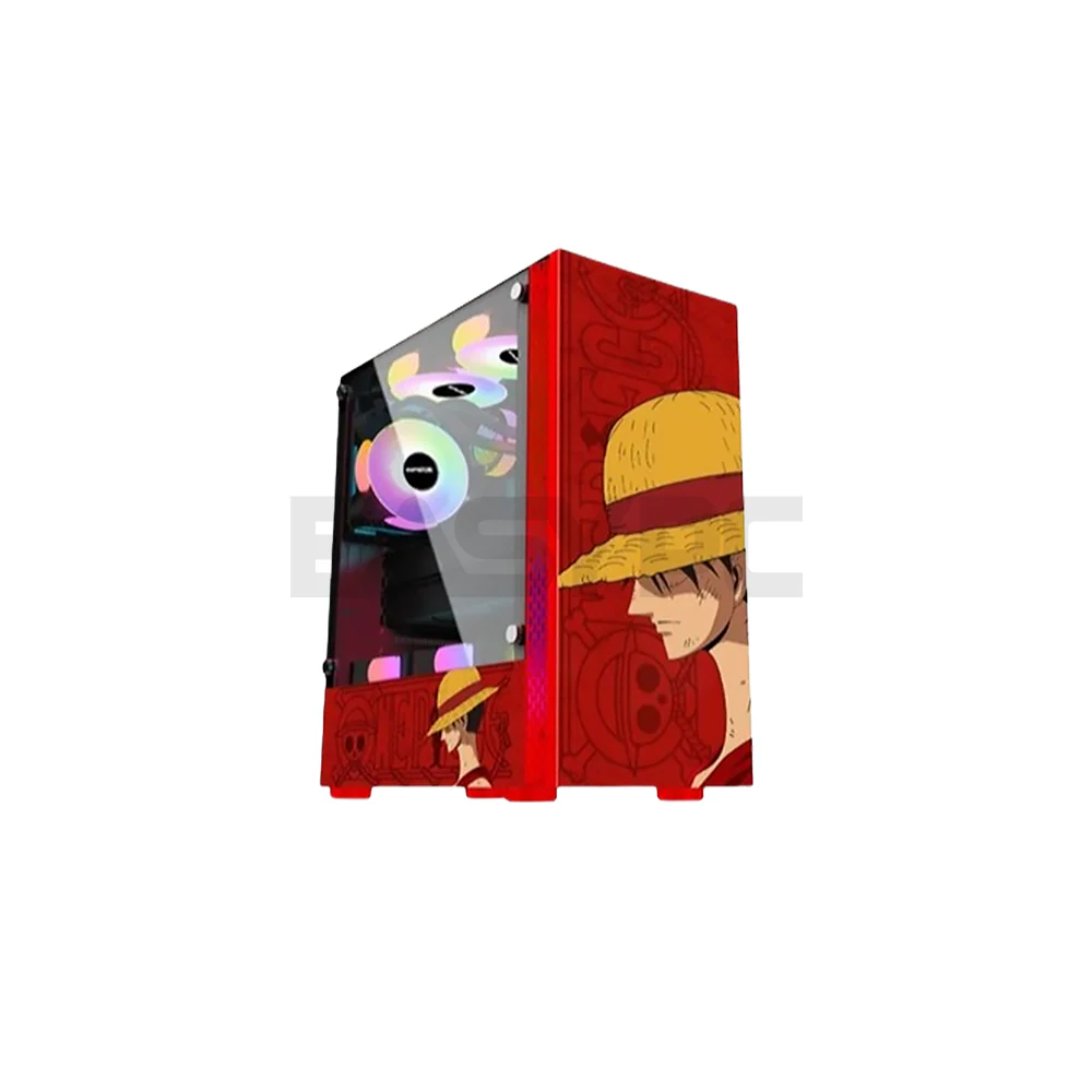 WJ CoolMan Game KM ATX One Piece Edition PC Case Red