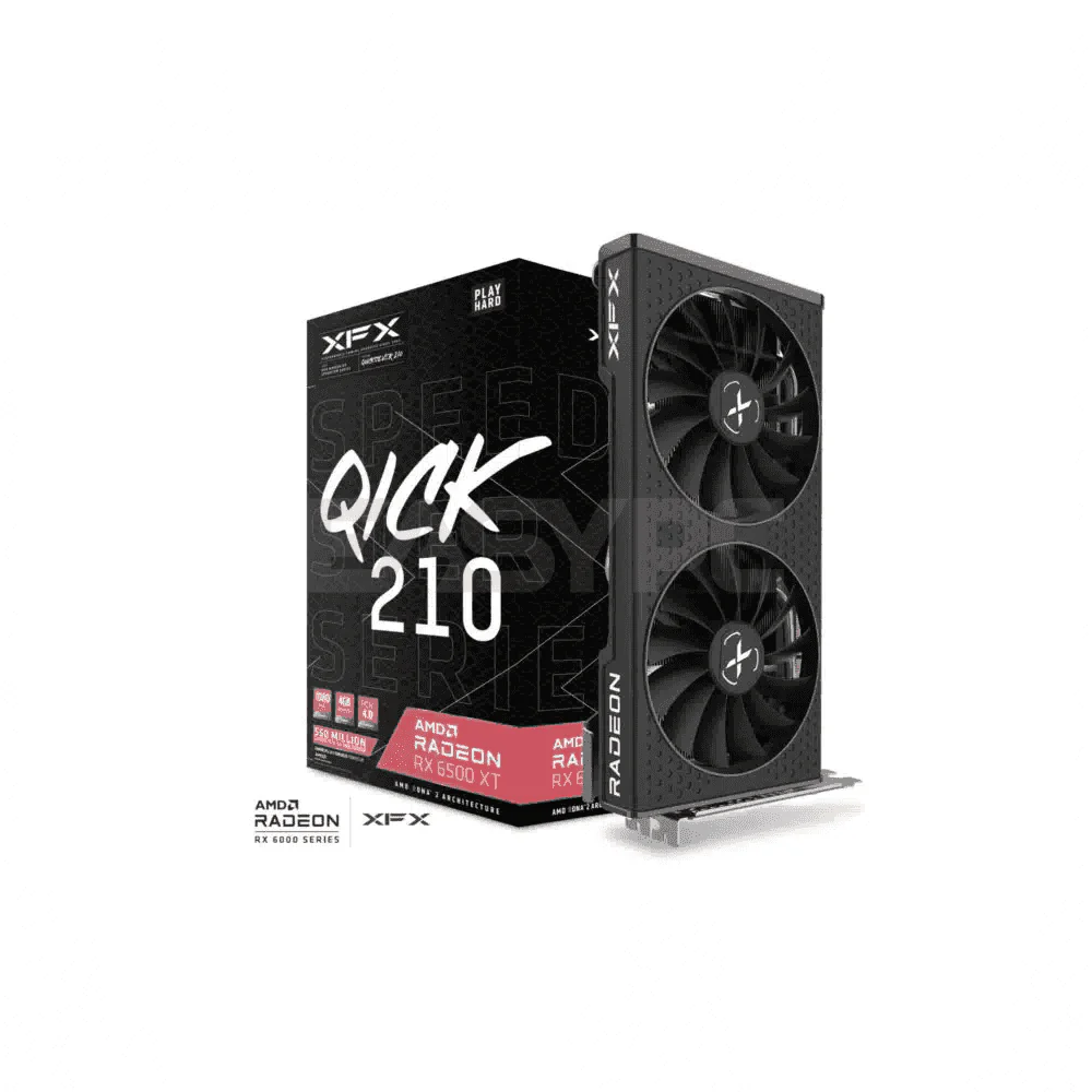 XFX Speedster QICK AMD Radeon™ RX 6500XT 4GB 64bit GDDR6 Core Gaming Videocard - Image 3
