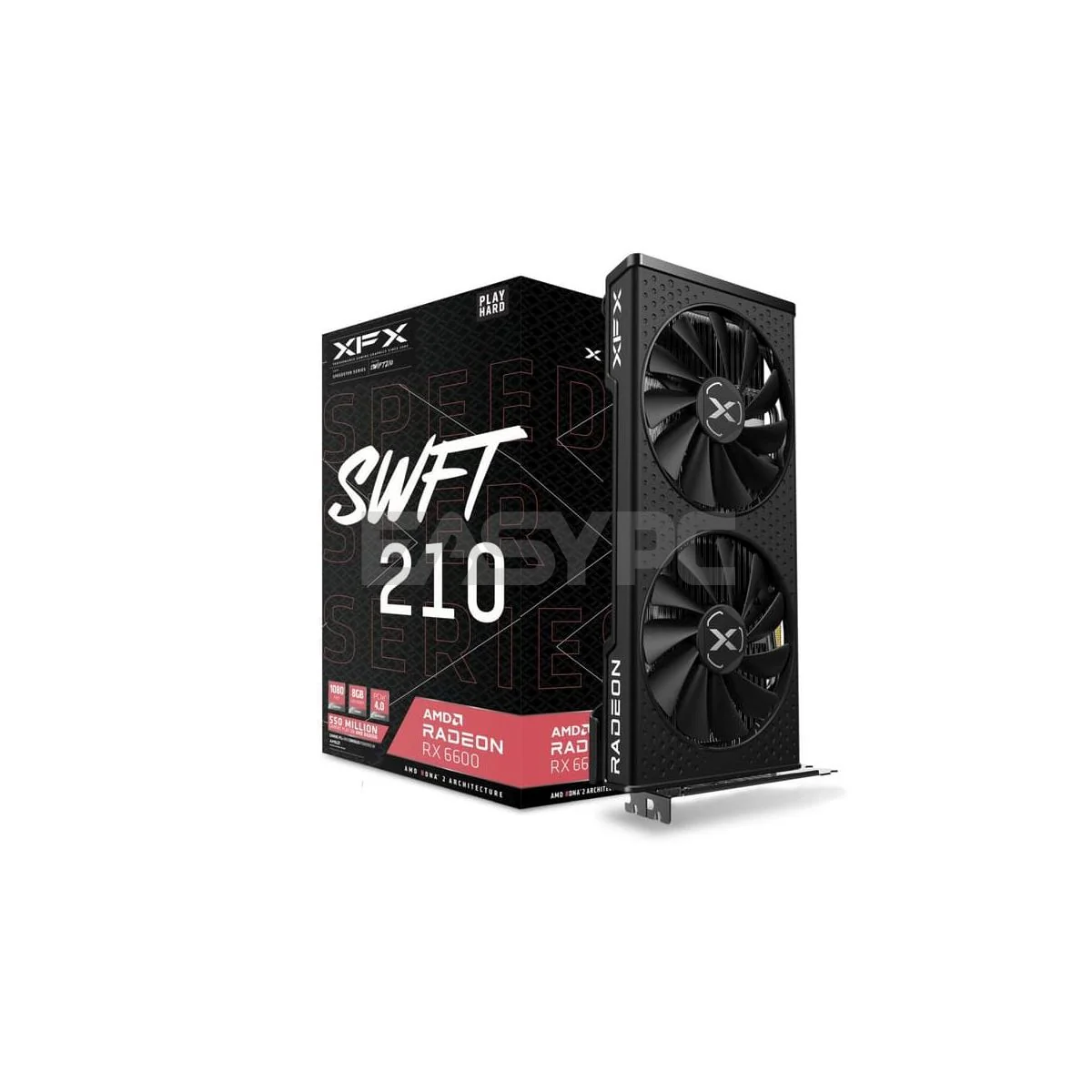 XFX Speedster AMD Radeon™ RX 6600 SWFT 210 CORE RX-66XL8LF-DQ 8GB 128BIT GDDR6 Videocard