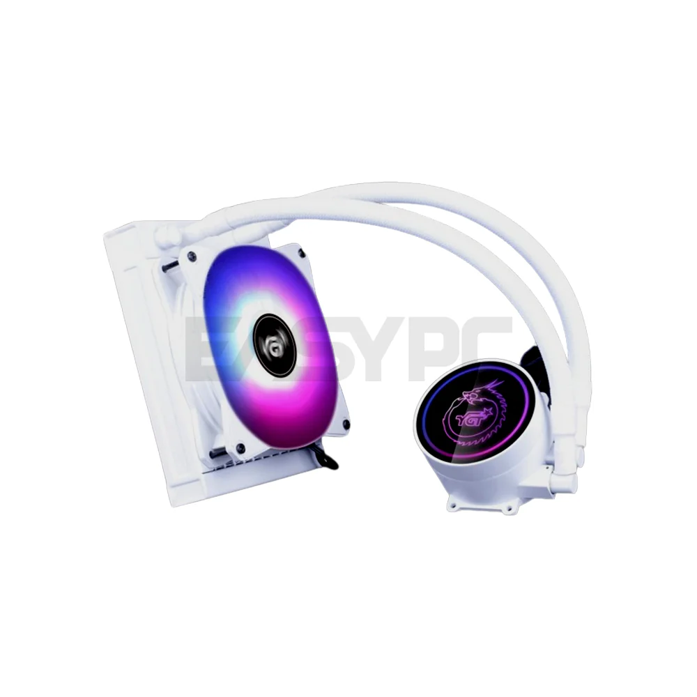 YGT DF-120 ARGB CPU Liquid Cooling White - Image 3