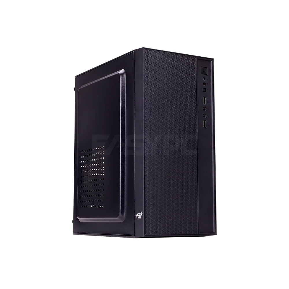 YGT Mars 6 Micro ATX PC Case with PSU Black