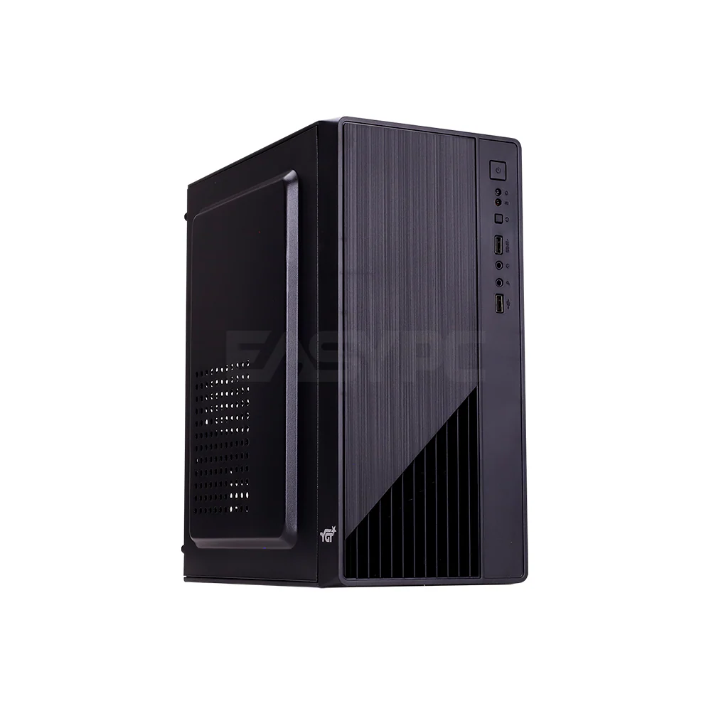 YGT Mars 7 Micro ATX PC Case with PSU Black