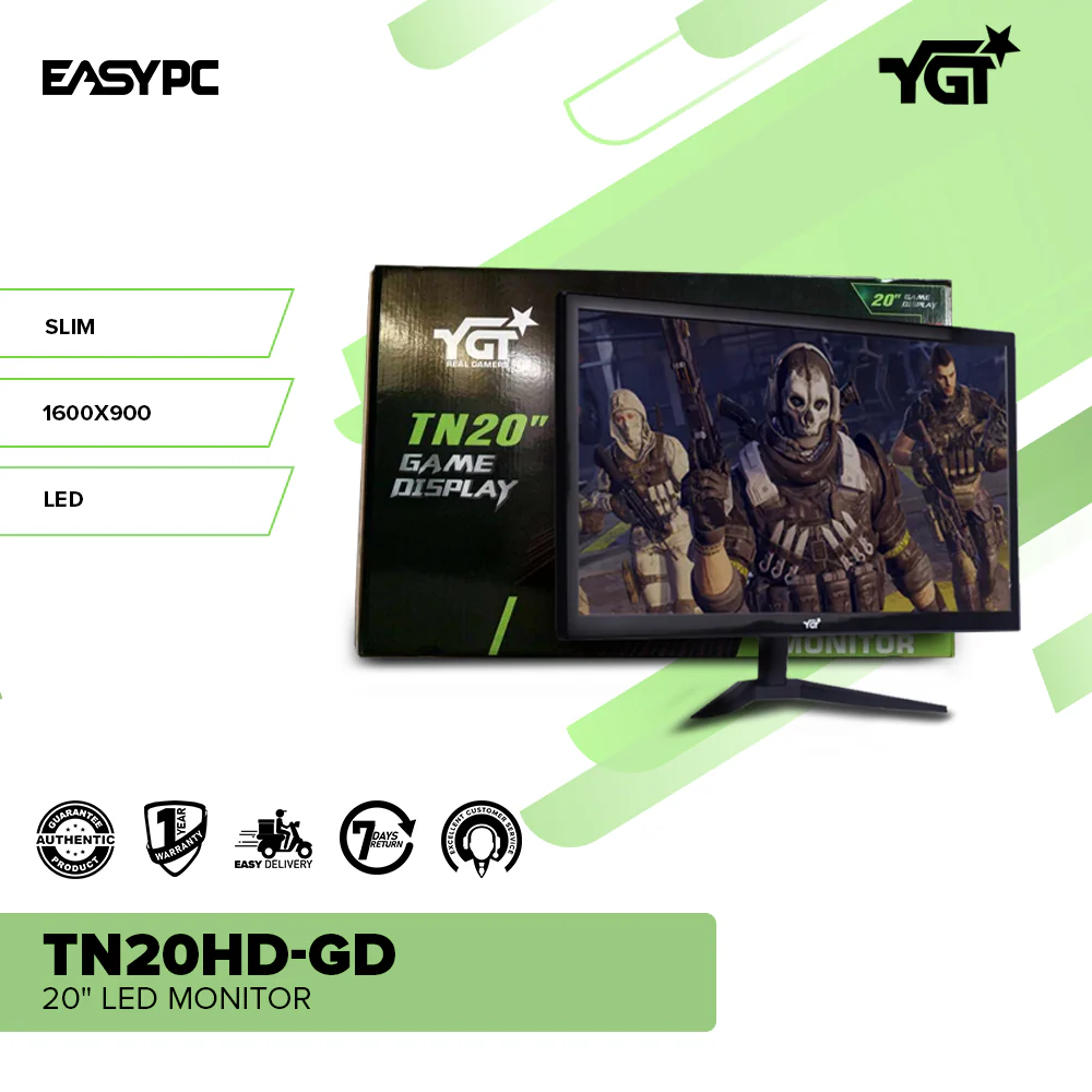 YGT TN20HD-GD 20" LED Monitor - Image 2