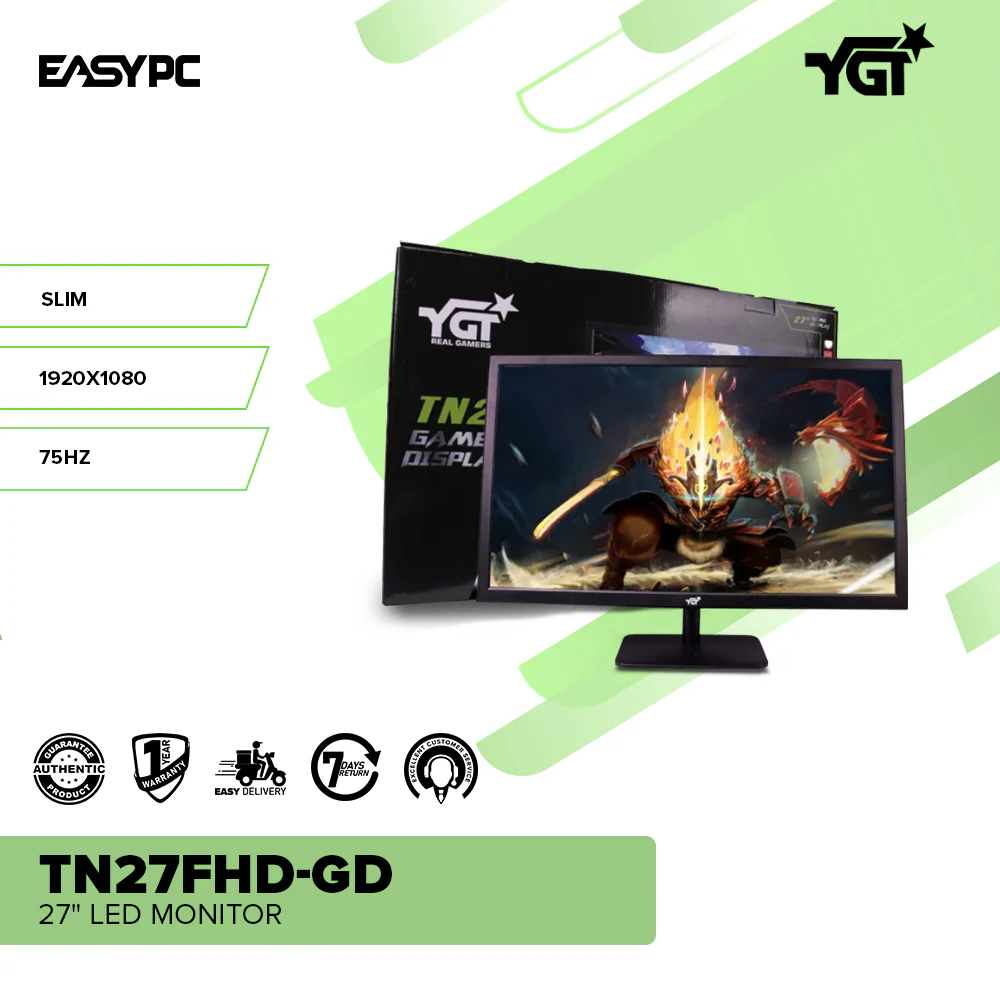YGT TN27FHD-GD 27" FHD LED Monitor - Image 2