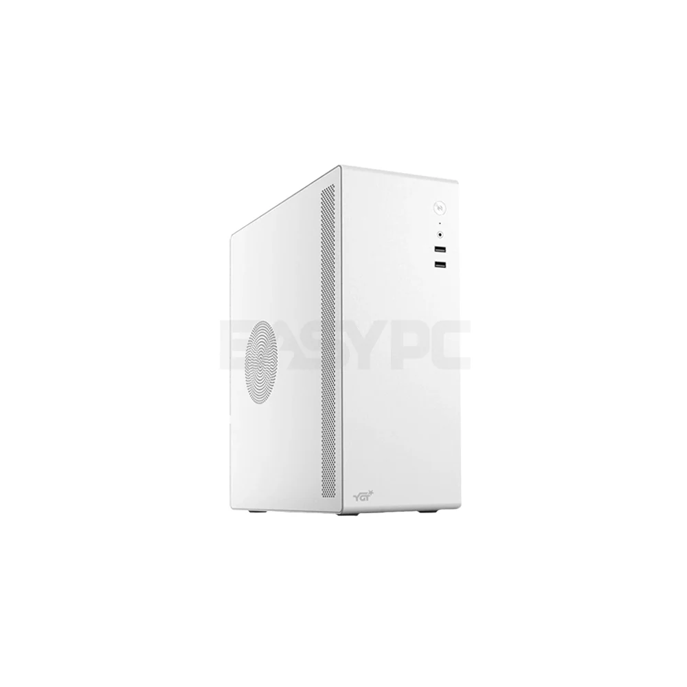 YGT V100 Micro ATX PC Case with PSU White - Image 3