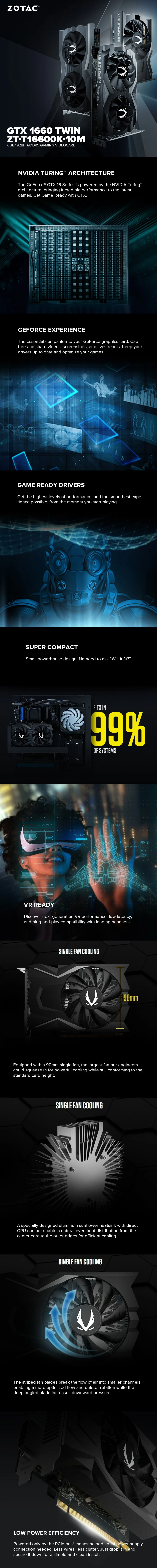 Zotac NVIDIAÂ® GeForce GTX 1660  6gb 192bit GDdr5 Gaming Videocard - Image 6