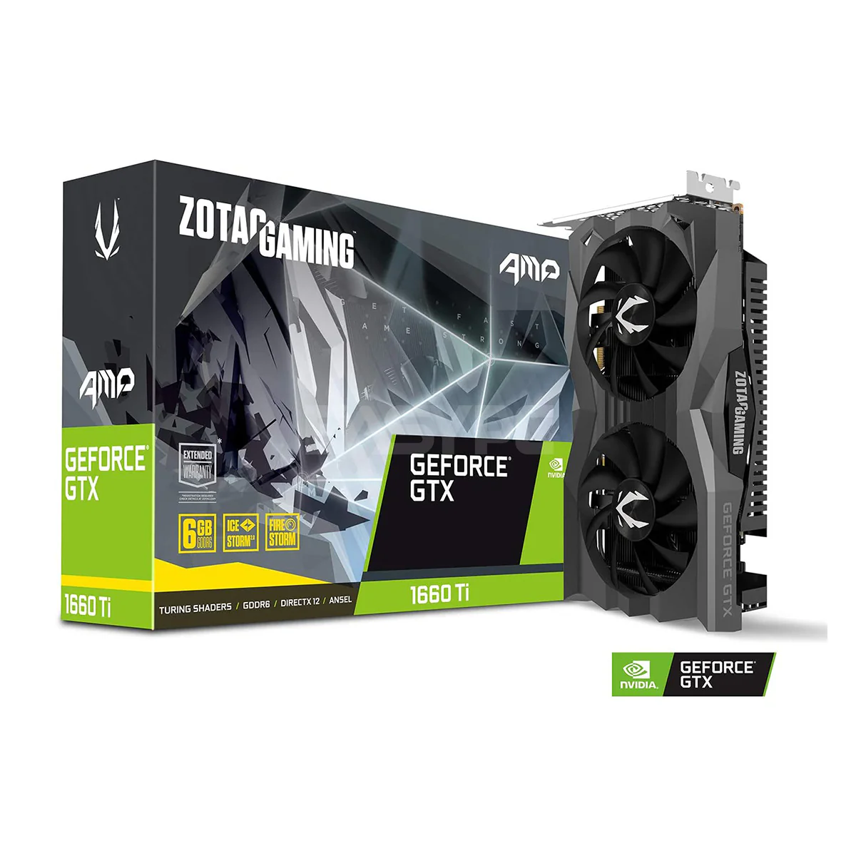 Zotac NVIDIA® GeForce GTX 1660ti AMP Gaming Videocard 6gb 192bit GDdr6