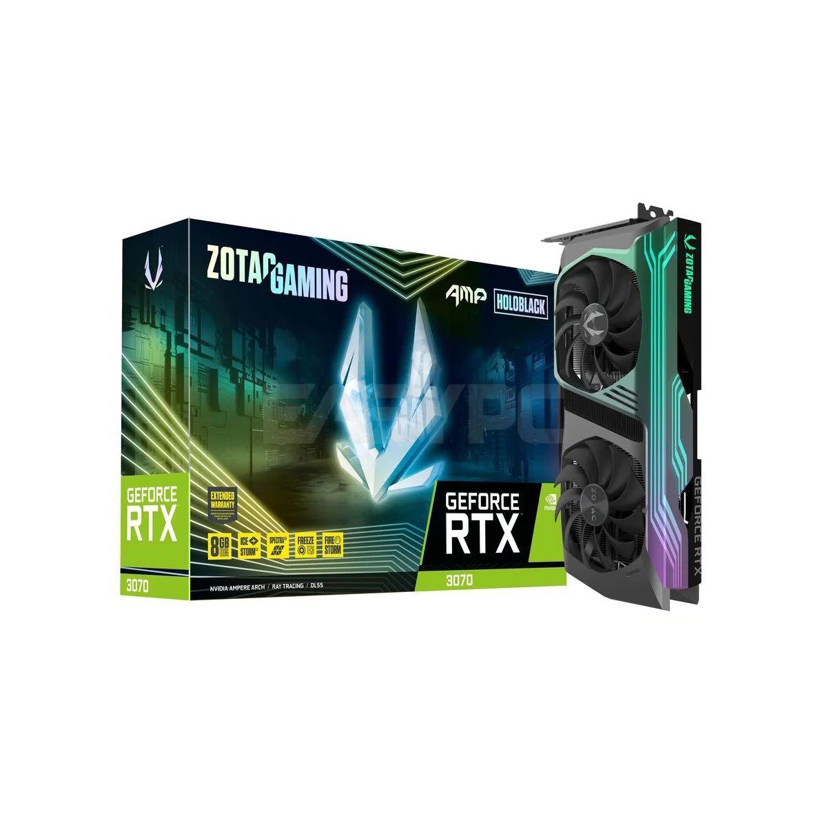 Zotac  NVIDIAÂ® GeForce RTXÂ™ 3070  AMP Holo ZT-A30700F-10P 8gb 256bit GDdr6 Gaming Videocard